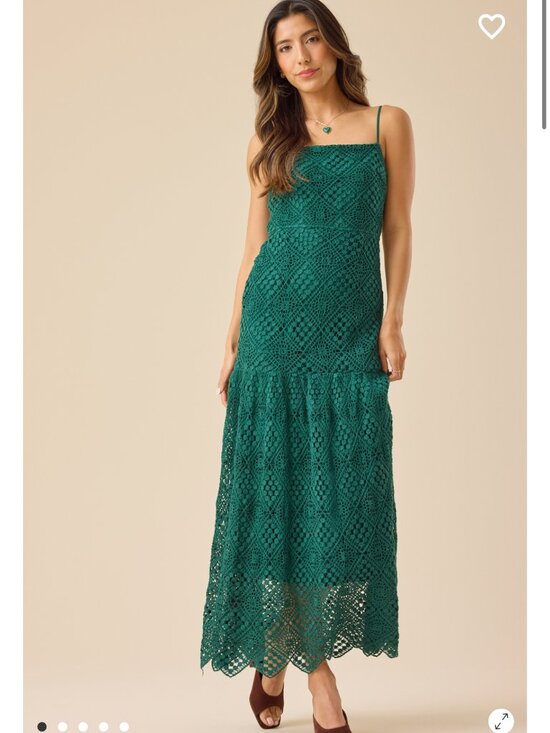 Altar'd State Dresses & Skirts - Elowen Sleeveless Crochet Maxi Dress Altar'd State Olive Dress NWT
